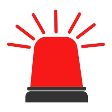 Siren vector icon Stock Illustration