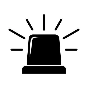 Siren vector icon. Vector illustration Stock Illustration