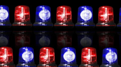 Sirens beacon animated Video stock 33049611