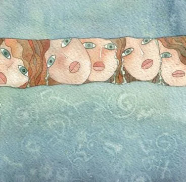 The sirens cry 스톡 일러스트