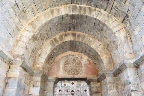 Siresa Monastery in Spain Stock Photos