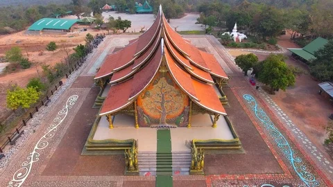 Sirintornwararam Temple Stock Footage 76009706