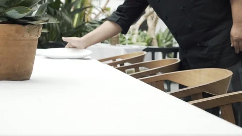 Sirviendo Mesa . Serving table Stock Footage 120031175