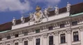 Sisi Museum President Residence Hofburg Imperial Palace Close Up Vienna Building HD Footage