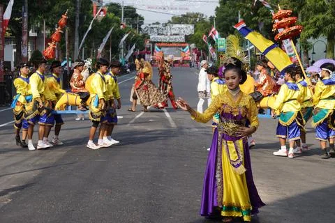 Sisingaan dance from west java at BEN Carnival Stock-Fotos