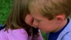 Real brother and sister kissing in movie
