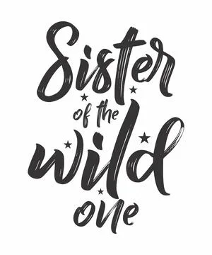 Sister of the wild one Stock Illustration