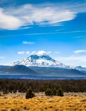 Sisters in central Oregon Stock Photos