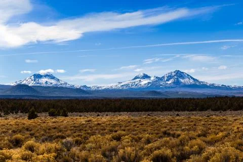 Sisters in central Oregon Stock Photos