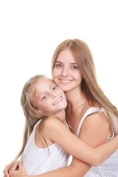 Sisters or siblings Stock Photos