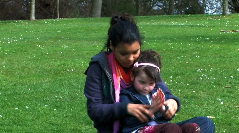 Sisters playing Stock Footage 363009
