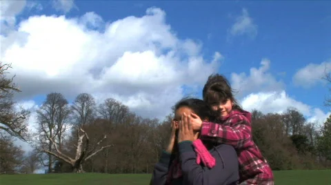 Sisters playing Stock Footage 363294