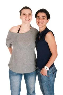 Sisters portrait Stock Photos