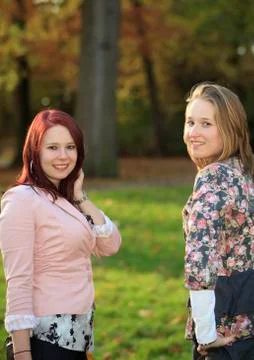 Sisters posing Stock Photos