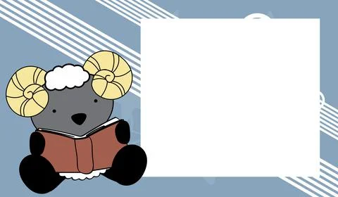 Sit babyram reading Иллюстрация