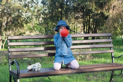 To sit on a bench Stock Photos