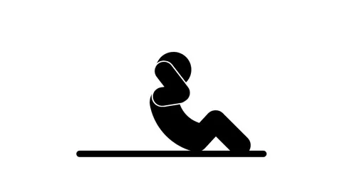 Sit Up Exercise Stock Footage 335671990