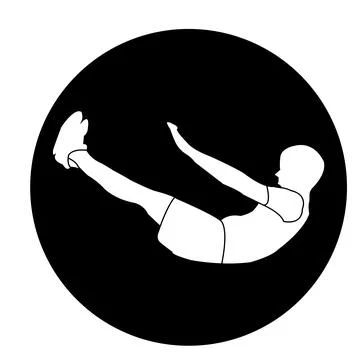 Sit ups icon Stock Illustration