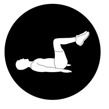 Sit ups icon Stock Illustration