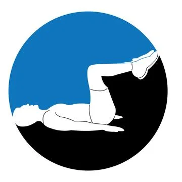 Sit ups icon Stock Illustration