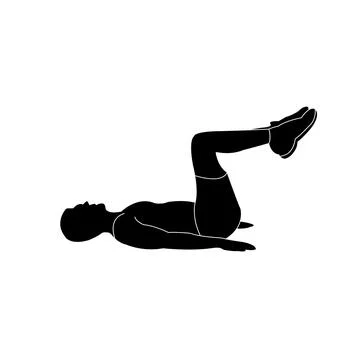 Sit ups icon Stock Illustration