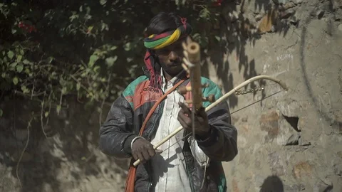 Sitar player Stock Footage 111810961