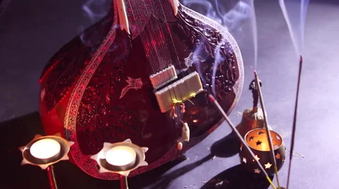 Sitar, a String Traditional Indian Musical Instrument 動画素材 59642953