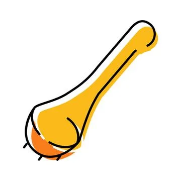 Sitar stringed musical instrument flat line icon Stock-Illustration