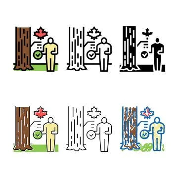 Site and tree selection color variety icon vector イラスト素材