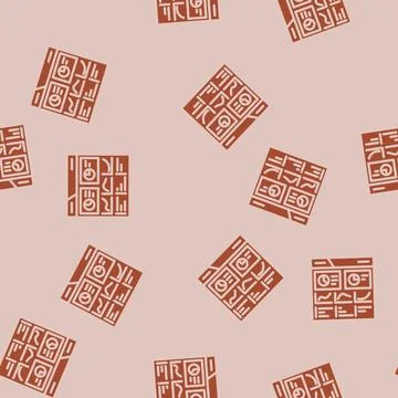 Site audit seo glyph vector seamless pattern 스톡 일러스트