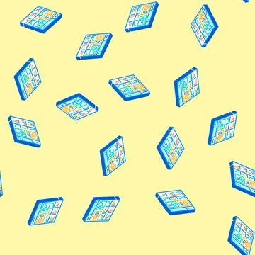 Site audit seo isometric icon seamless pattern イラスト素材