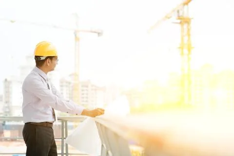Site contractor engineer working Stock Photos