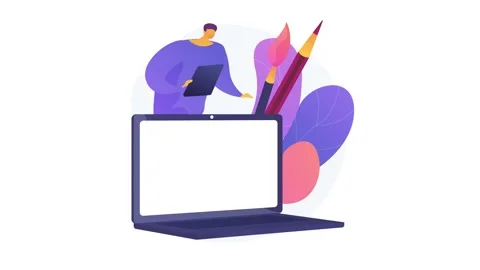 Site design 4K loop animation Stock Footage 132925149