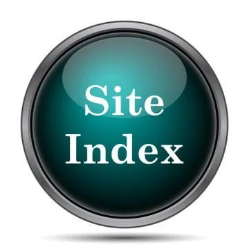 Site index icon. Internet button on white background.. Illustrazione stock