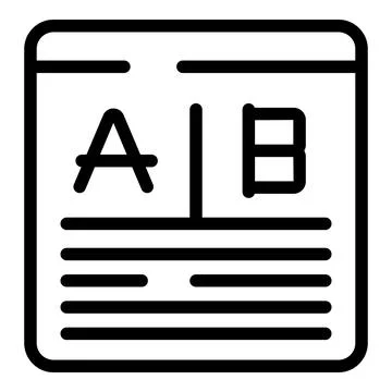 Site interpreter icon outline vector. Articulate dialect Stock Illustration