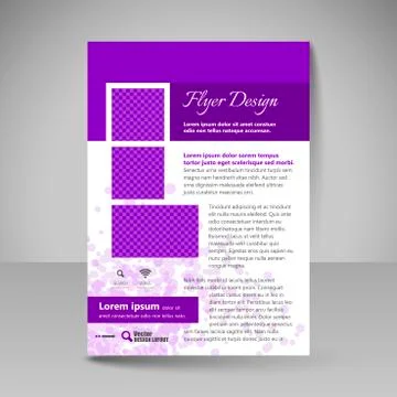 Site layout for design - flyer Stock Illustration