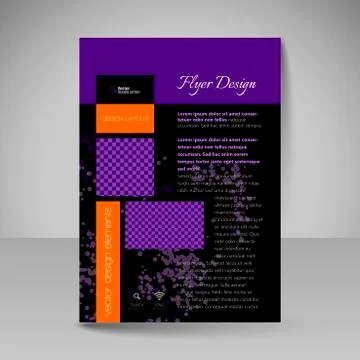 Site layout for design - flyer Illustrazione stock