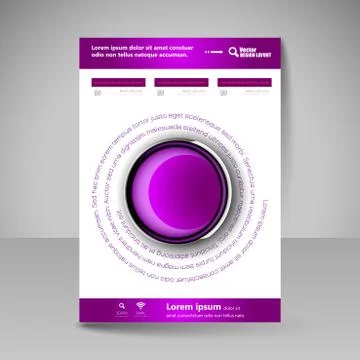 Site layout for design - flyer Stock Illustration