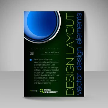 Site layout for design - flyer Stock Illustration