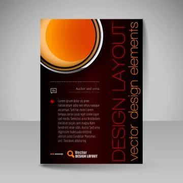 Site layout for design - flyer Illustrazione stock