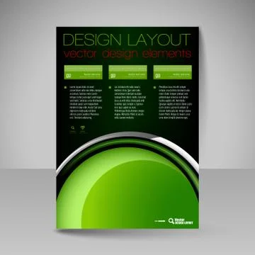Site layout for design - flyer Stock Illustration