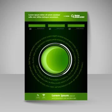 Site layout for design - flyer Stock Illustration