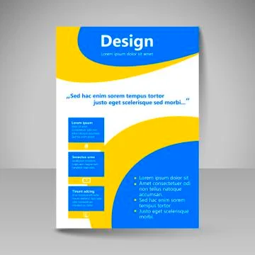 Site layout for design Illustrazione stock