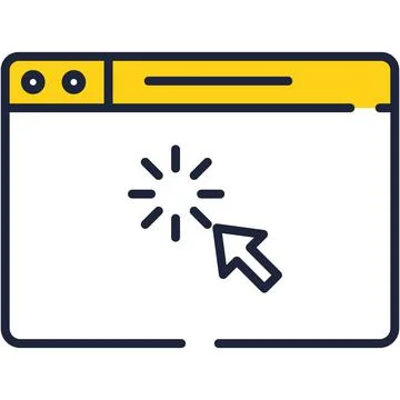 Site loading process vector webpage flat icon Illustrazione stock