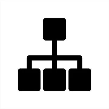 Site map glyph icon vector illustration isolated on white background 스톡 일러스트