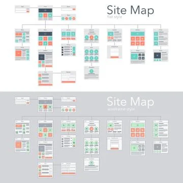 Site Map Stock Illustration