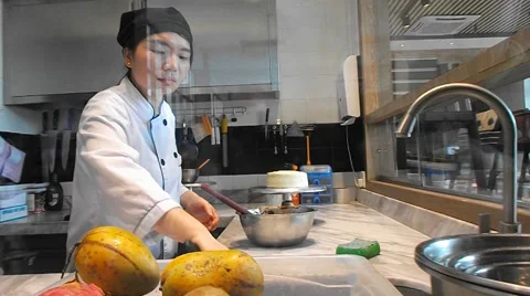 On-site processing of the production of cakes in the bakery Stock Footage 66733163