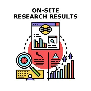 On site research results gathering data and analysis イラスト素材