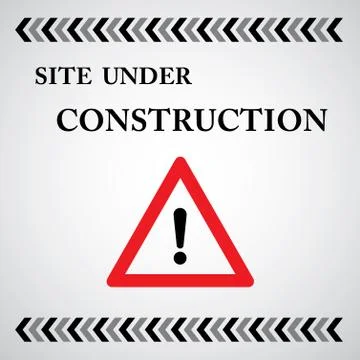Site under construct  symbol Stock Illustration