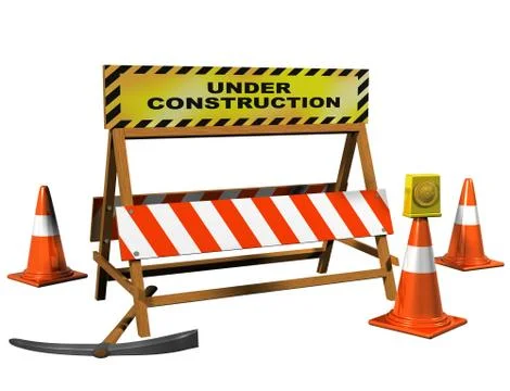 Site under construction Stock Illustration